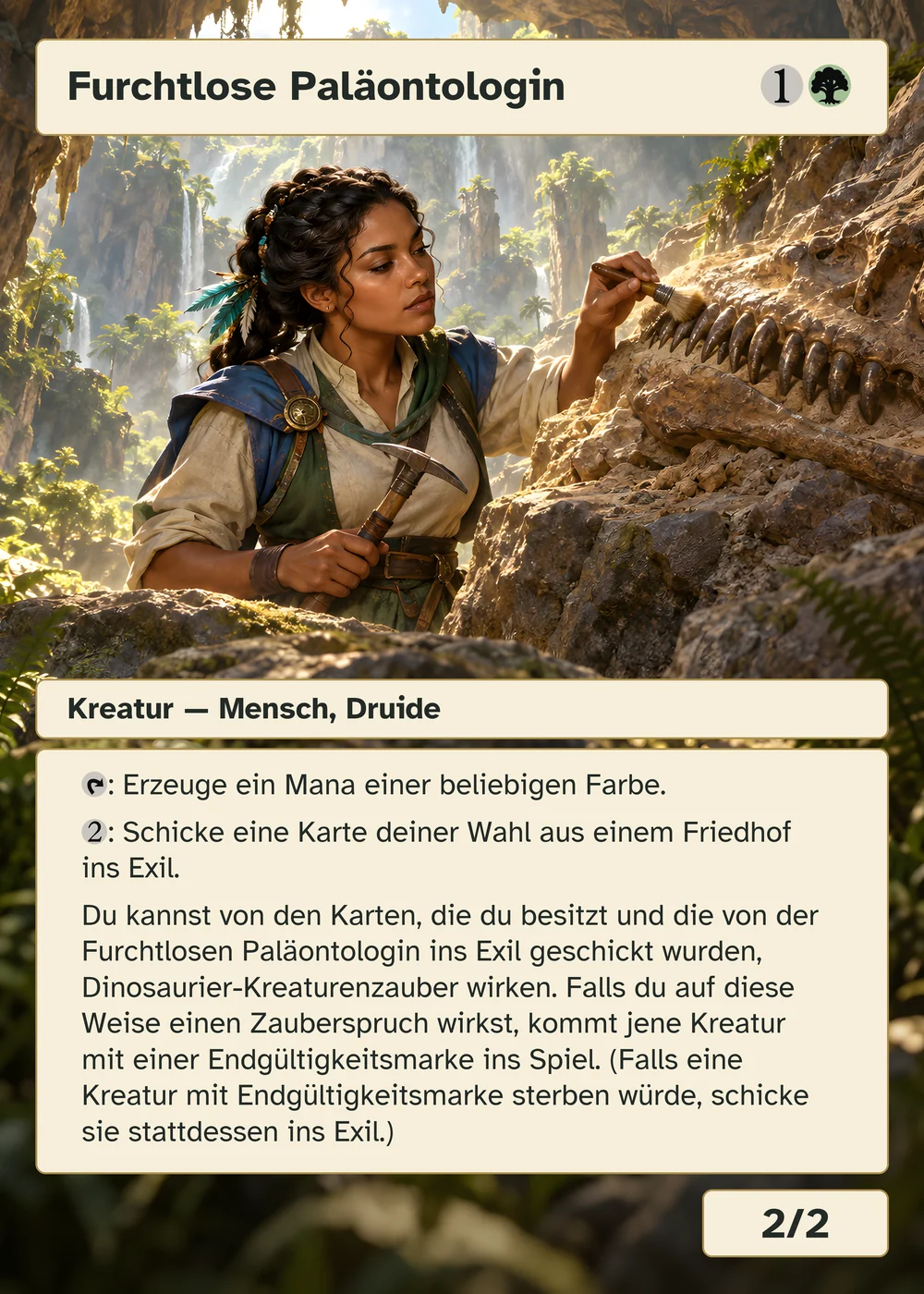 Furchtlose Paläontologin